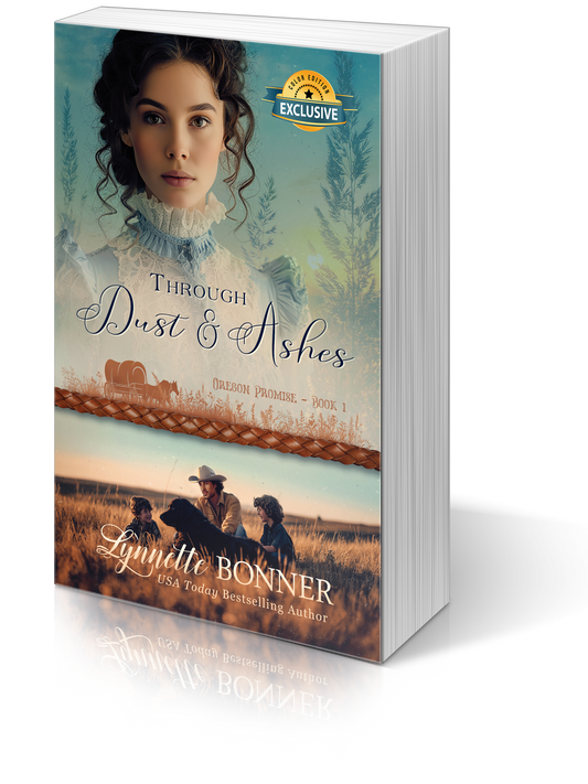 Color Edition Paperback of Through Dust and Ashes, a Christian historical Western Romance