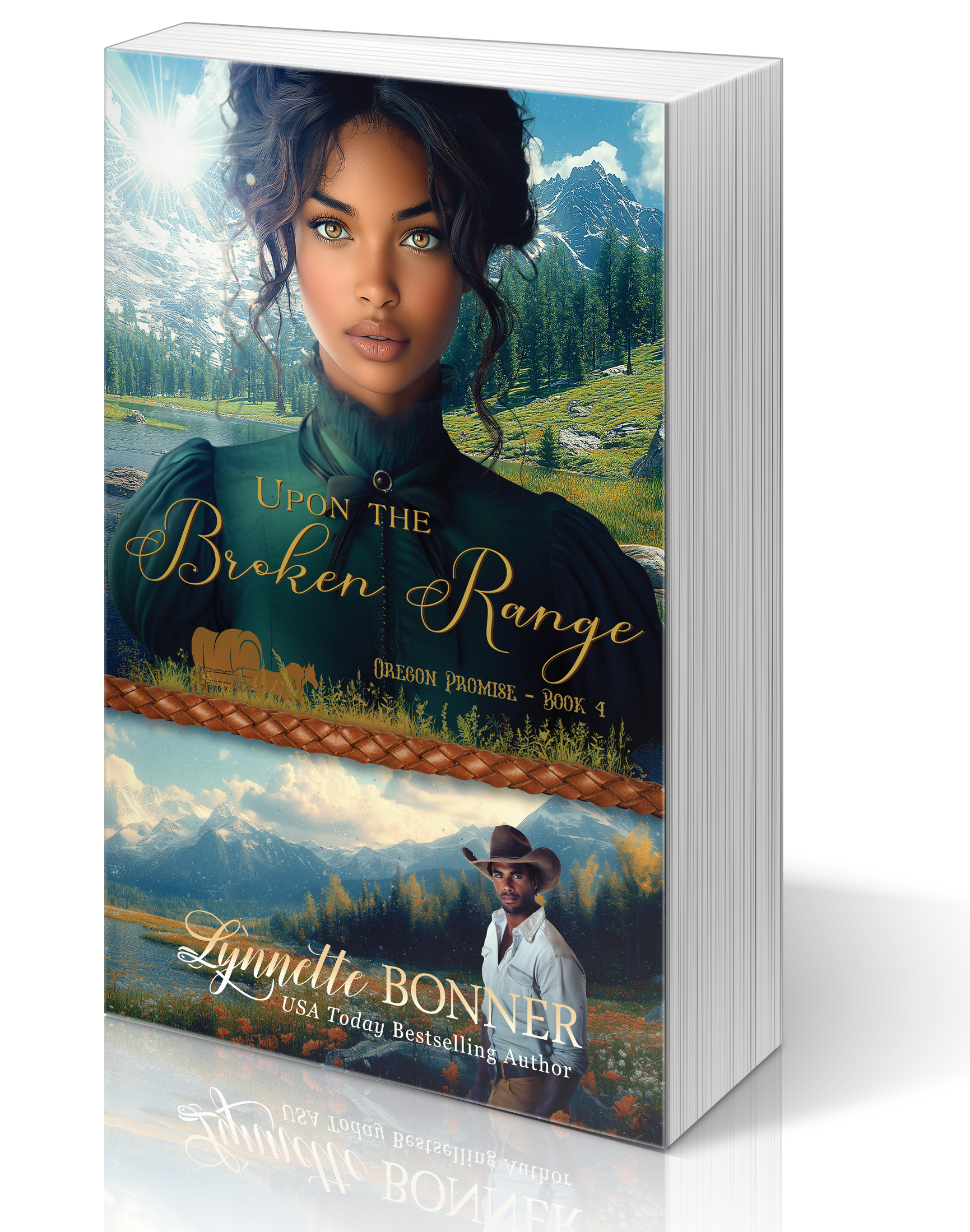 Paperback of Upon the Broken Range, a Christian historical Western Romance
