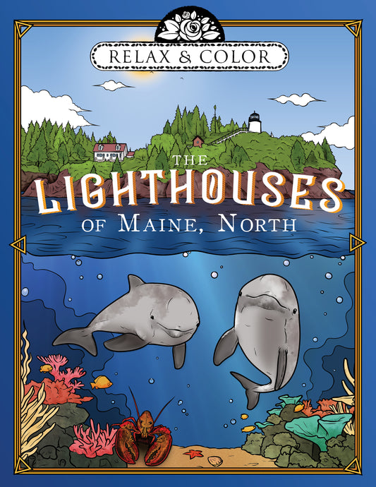Color Book Cover from The Lighthouses of Maine North