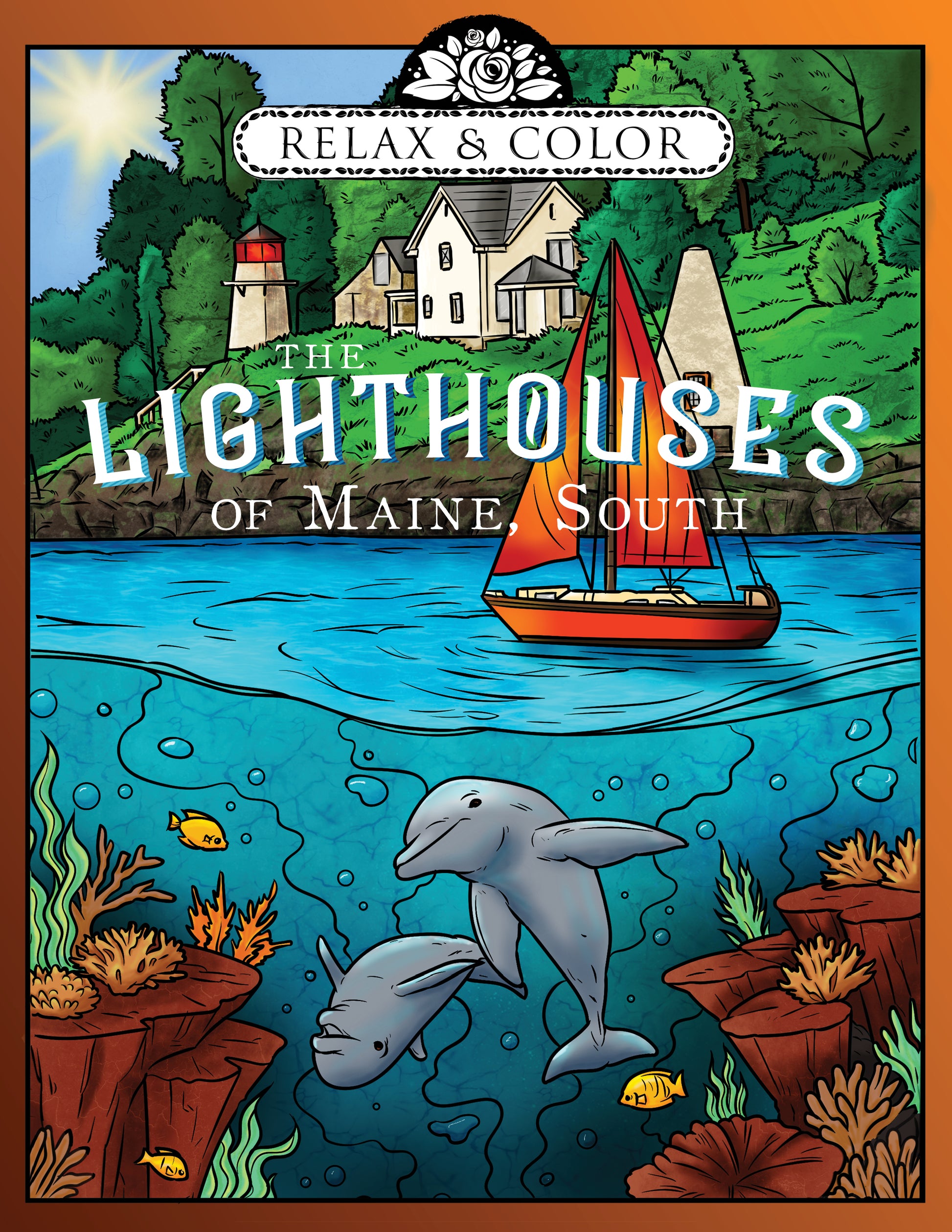 Color Book Cover of The Lighthouses of Maine, South - 1 Colorbook